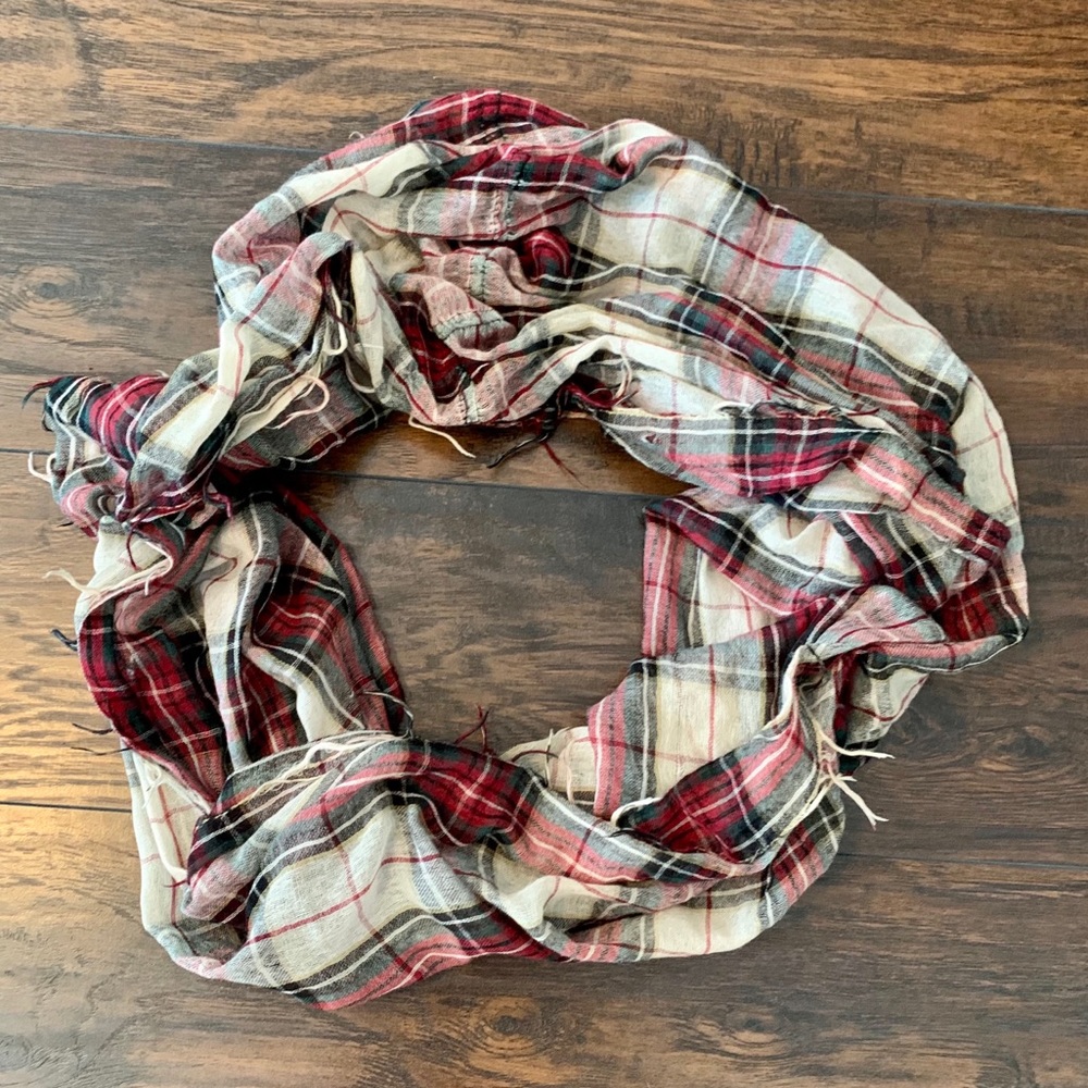 Plaid Infinity Scarf